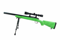 Well MB02 VSR10 Spring Airsoft Sniper Rifle in Green Well MB02 VSR10 Spring Airsoft Sniper Rifle in Green