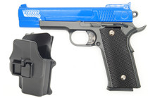 Galaxy G20H Full Metal M945 Pistol in Blue with Holster