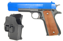 Galaxy G13H Full Metal BB Gun in Blue with Holster