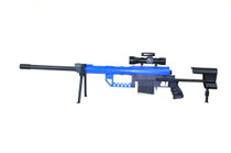 Galaxy G35 Spring Powered Sniper Rifle with scope & bipod in Blue Galaxy G35 Spring Powered Sniper Rifle with scope & bipod in Blue