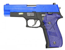 WE F228 Tactical S Series Gas Blowback Pistol in Blue 