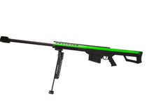 Barrett M82A1 bolt action sniper rifle in Green & black Barrett M82A1 bolt action sniper rifle in Green & black
