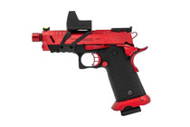 Vorsk CS Hi Capa Vengeance GBB Pistol in Black & Red with BDS Sight