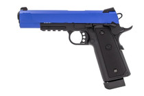 Raven Hi-Capa R14 Gas Airsoft Pistol inc Rails in Blue (RGP-00-08) Raven Hi-Capa R14 Gas Airsoft Pistol inc Rails in Blue (RGP-00-08)