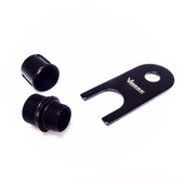 Vorsk Pistol Thread Adaptor 12mm to 14mm CCW in Black (VAC-01-01)