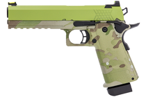 Raven HYDRO Hi Capa 5.1 GBB Pistol in Camo With Green Slide