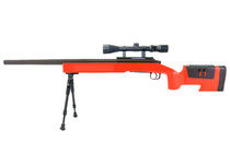 Double Eagle M62 Airsoft Sniper Rifle In Red Double Eagle M62 Airsoft Sniper Rifle In Red