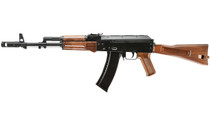 Well D74 AK74 Replica AEG Full Auto Airsoft Gun In Wood