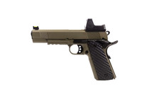 Tan Raven M1911 MEU Rail Gas Blowback with BDS Sight Tan Raven M1911 MEU Rail Gas Blowback with BDS Sight