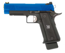 EMG / Salient Arms 2011 DS Full Auto Gas Blowback Airsoft Pistol (4.3 / Aluminum) in Blue
