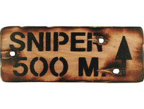 Wooden Sniper Sign Military Style Sign Wooden Sniper Sign Military Style Sign
