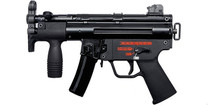 WE Apache MP5K Gas Blowback Airsoft Submachine Gun in Black