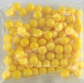 KWC Plastic 0.12 BBs for Airsoft Spring Guns in Yellow - 100pcs