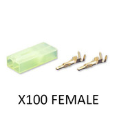 Nuprol Small Tamiya Connector Female Pack (F-100pcs) Nuprol Small Tamiya Connector Female Pack (F-100pcs)