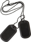 Army Dog Tags in black Army Dog Tags in black
