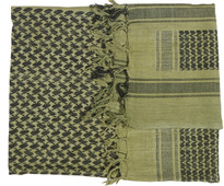 Shemagh - green & Black