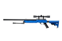 Nuprol T96 Tango Series Airsoft Bolt Action Sniper Rifle with Scope in Two-Tone Blue