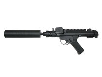 S&T Sterling MK7 AEG Airsoft Submachine Gun with Suppressor in Black