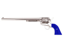 King Arms SAA .45 Peacemaker as Airsoft Long Revolver in Silver/Blue