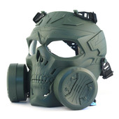 Trimex M10 Airsoft Full Face Adjustable Protection Mask With Air Filters in Green