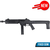 Nuprol VMP-2MCR Gas Blowback Airsoft Rifle with Fixed Long Stock in Black