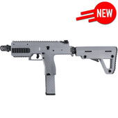 Vorsk VMP-1M Gas Blowback Airsoft SMG Rifle with Fixed Long Stock in Grey