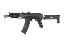 LCT ZKS-74UN AEG Airsoft Rifle with Adjustable Folding Stock in Black