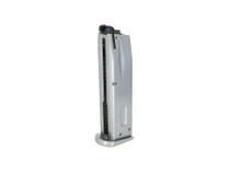 WE 25 Rounds Airsoft Pistol Magazine for M9 Series - Green Gas in Silver