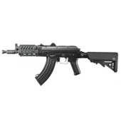 LCT Airsoft - TX-74UN AEG Airsoft Rifle with Sliding Stock in Black