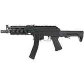 LCT Airsoft - ZK PDW 9mm AEG Airsoft Rifle with Ergonomic ABS Stock in Black