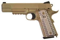 WE Tech M45A1 Full Metal Gas Blowback Airsoft Pistol in Desert Tan