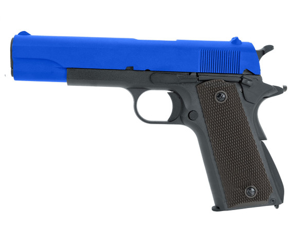 SRC SR 1911 Gas Blowback Pistol Full Metal in Blue
