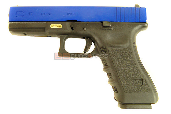 WE EU17 GEN 3 GBB Gas pistol in blue