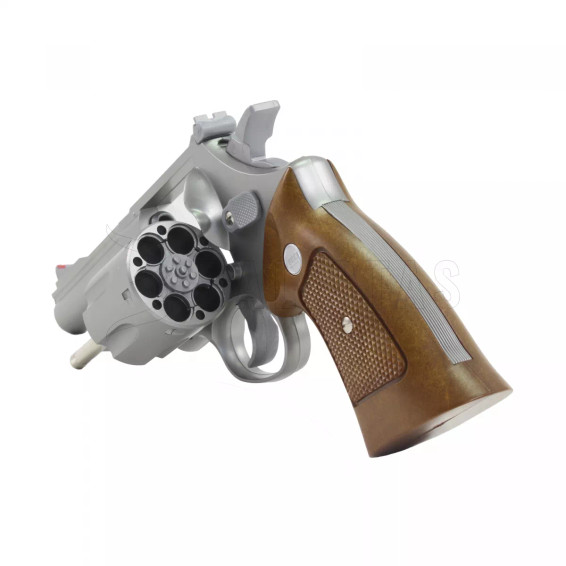 UHC Airsoft Spring Revolver w/ 4 Barrel - SILVER