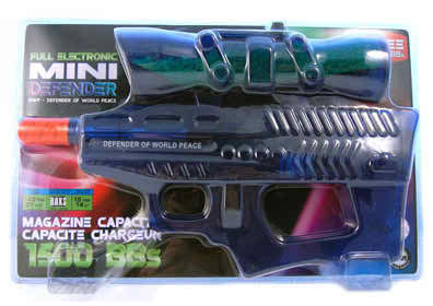 Defender of World Mini Electric Airsoft Gun blue