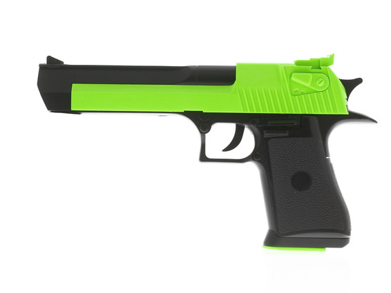 Zombie Army Desert Eagle Spring Pistol in Radioactive Green
