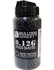 Bulldog Impact BB Pellets 2000 x 0.12g Speed Loader in Black