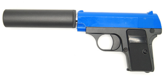 Galaxy G1A Full Metal BB Gun with Silencer in blue