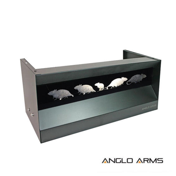 Metal Knock down target system with rat inc reset