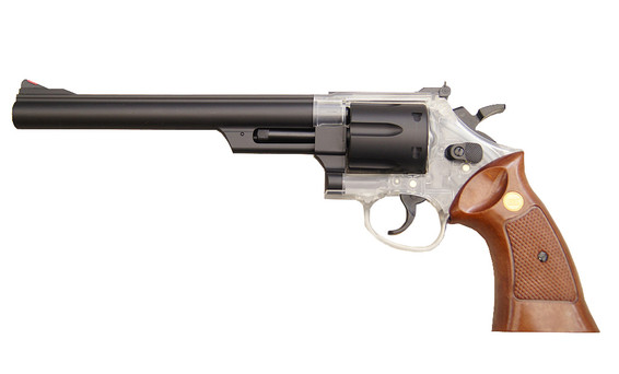Blackviper 942 Spring Revolver with Long Barrel brown grip
