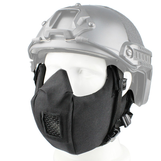 Wosport Half Face V5 Conquerors Airsoft Mask (Black) Wosport Half Face V5 Conquerors Airsoft Mask (Black)