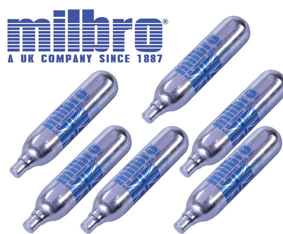 Milbro CO2 Cartridge - 100 x 12g Capsule