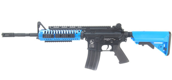 D|Boys 035 - CASV M4 Full Metal AEG with Tactical Stock in Blue