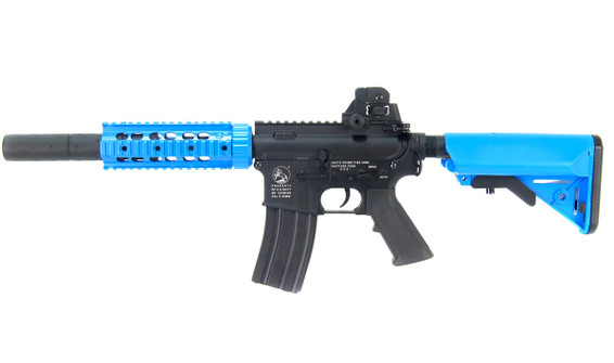 D|Boys BY-038 M4 RIS SD CQB Full Metal AEG Airsoft Rifle in Blue