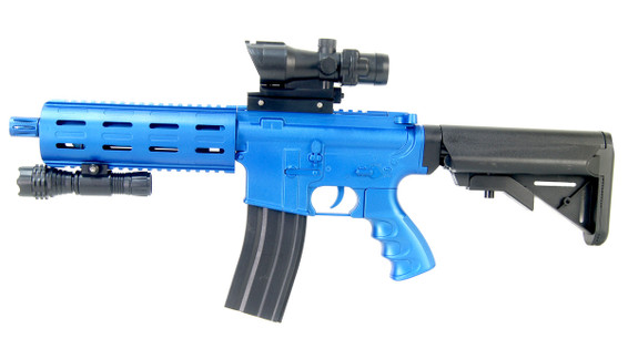 Vigor 8912B M4 Spring Powered BB Gun Rifle in Blue