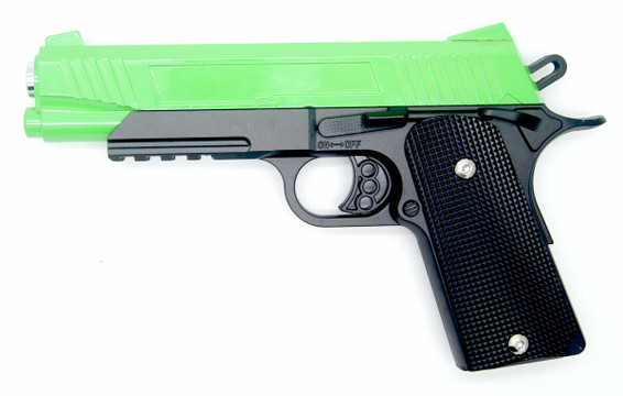 Galaxy G38 Full Metal 1911 Pistol in Radioactive Green