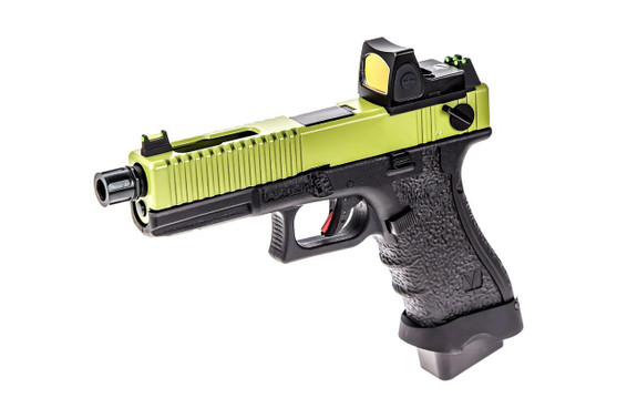 Vorsk EU18 GBB Airsoft Pistol in Black & Green With BDS (VGP-01-11-BDS)