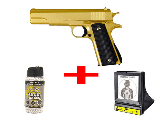 Galaxy G13 Metal Spring Pistol Bundle Deal