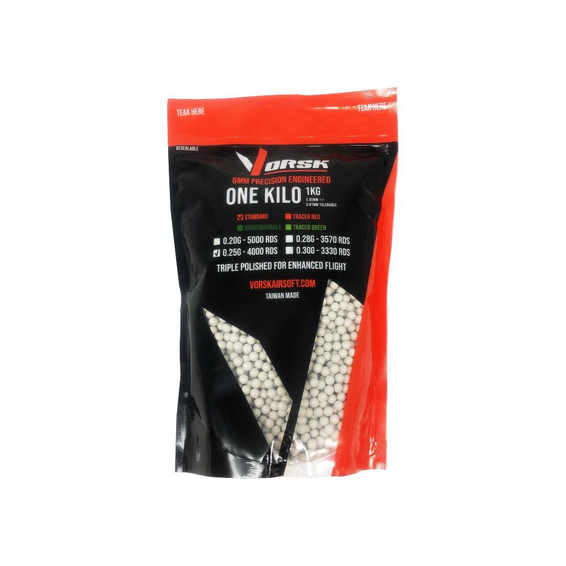 VORSK BB Pellets 0.25g - 1kg Bag in white