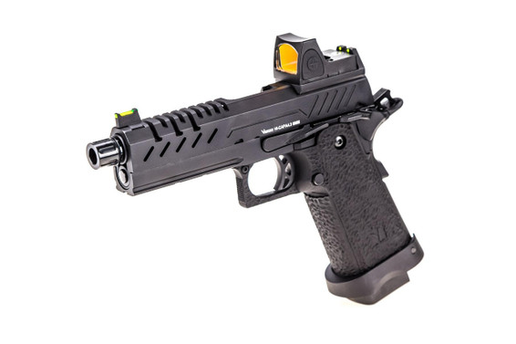 Vorsk Hi Capa 4.3 Gas Blow Back Airsoft Pistol in Black with BDS Sight
